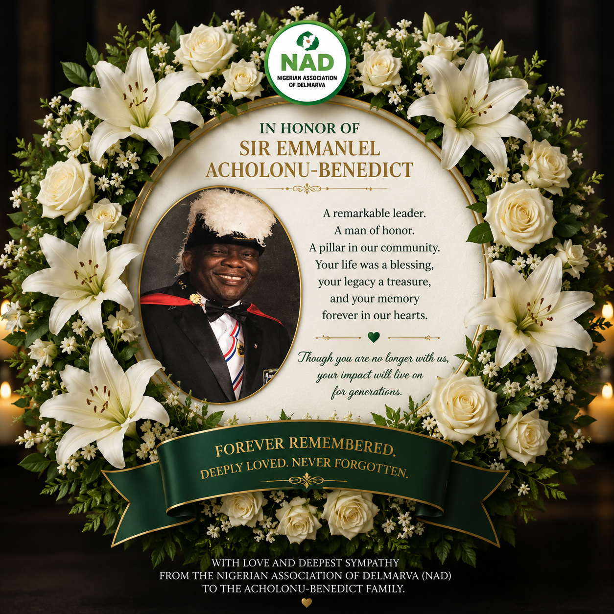 Memorial Tribute to Sir Emmanuel Acholonu-Benedict
